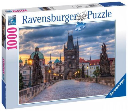 Puzzle Ravensburger Praha: Procházka po Karlově mostě 1000 dílků