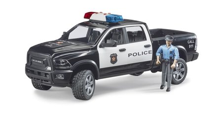 Bruder 2505 RAM 2500 Policejní Pickup s policistou