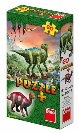 Dino puzzle Dinosauři + Figurka 60D