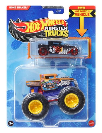 Mattel Hot Wheels Monster Trucks 1:64 s anglikem Bone Shaker