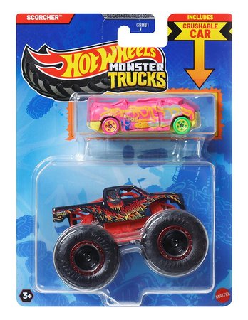 Mattel Hot Wheels Monster Trucks 1:64 s anglikem Scorcher