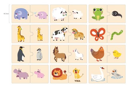 Viga Devn puzzle maminka a miminko