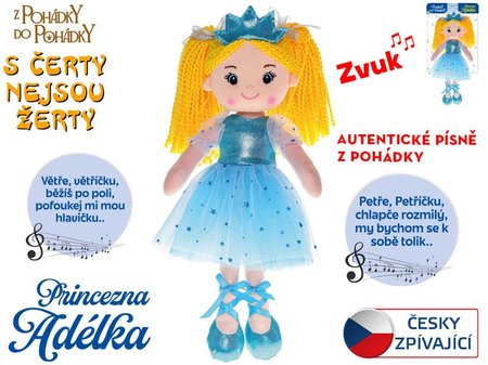 Panenka Princezna Adlka 35cm mkk tlo na baterie esky zpvajc