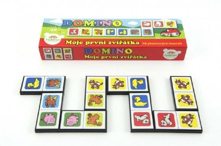 Teddies Domino Moje prvn zvtka 28ks spoleensk hra v krabice