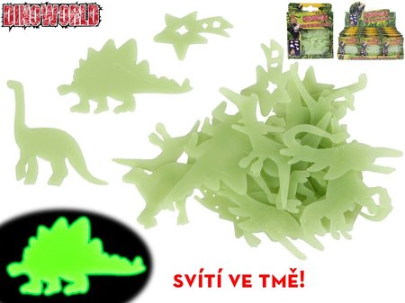 Dinoworld dinosaurus nlepky svtc ve tm 24ks
