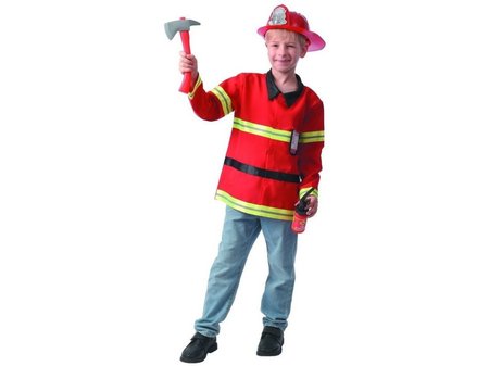 MaDe Šaty na karneval - hasič, 120 - 130 cm
