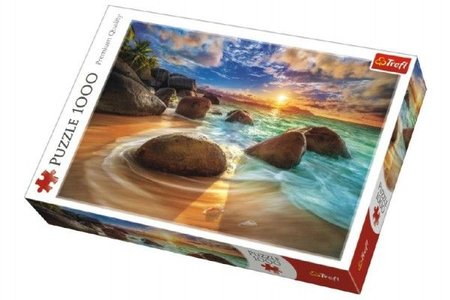 Trefl Puzzle Pláž Samudra, Indie 1000 dílků v krabici 40x27x6cm
