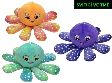 Chobotnika plyov 15cm svtc ve tm 3barvy