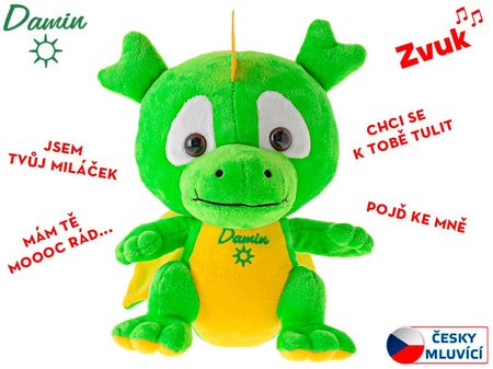 Drek Damin plyov 19cm na baterie esky mluvc