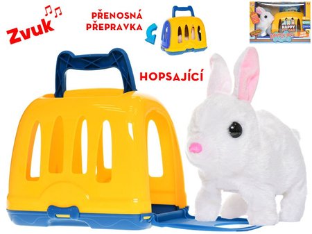 Krlek plyov 17cm na baterie se zvukem skkajc s pepravkou