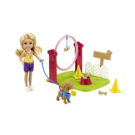 Mattel Barbie Chelsea s doplňky herní set cvičitelka psů