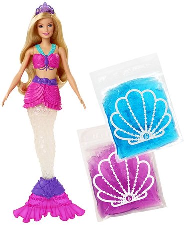 Mattel Barbie mořská víla a třpytivý sliz