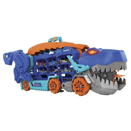 Mattel Hot Weels City T-Rex taha se svtly a zvuky