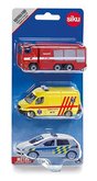 SIKU set mix policie, hasii, ambulance esk verze