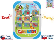 Tablet vzdlvac 15x20cm na baterie esky mluvc se svtlem
