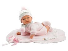 Llorens 38938 JOELLE - realistick panenka miminko se zvuky a mkkm ltkovm tlem 38 cm