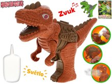 Dinoworld dinosaurus 17cm se svtlem a zvukem vytvejc pru 2barvy