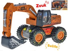 Bagr 25cm na setrvank na baterie se svtlem a zvukem v krabice