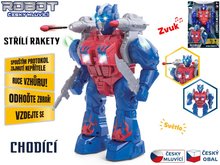 Robot 23cm na baterie esky mluvc chodc s doplky, svtlem a zvukem