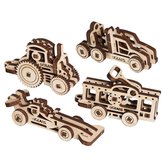 Ugears 3D devn mechanick puzzle 4 mechanick pvky Vozidla