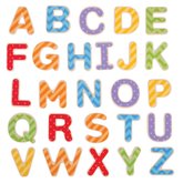 Bigjigs Toys Magnetick barevn abeceda (velk psmena)