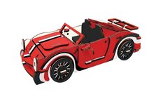 Woodcraft Devn 3D puzzle erven kabriolet